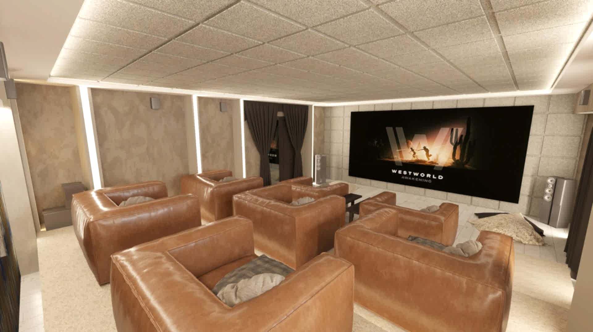 Sinema Odası Dekorasyonu Projesi